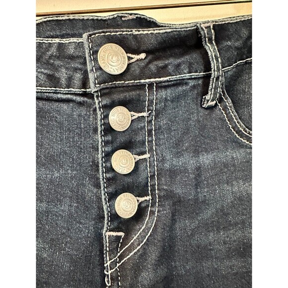 NWT $159 TRUE RELIGION WOMEN'S JEANS 29 BECCA EXPOSED BUTTON FLY BOOTCUT JEANS - Picture 8 of 16